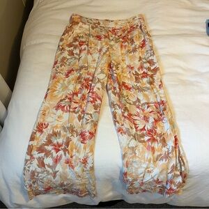 Floral Linen Pants